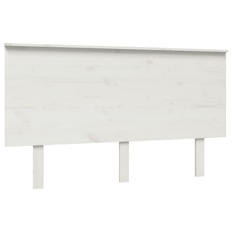 Hoofdbord 184x6x82,5 cm massief grenenhout wit