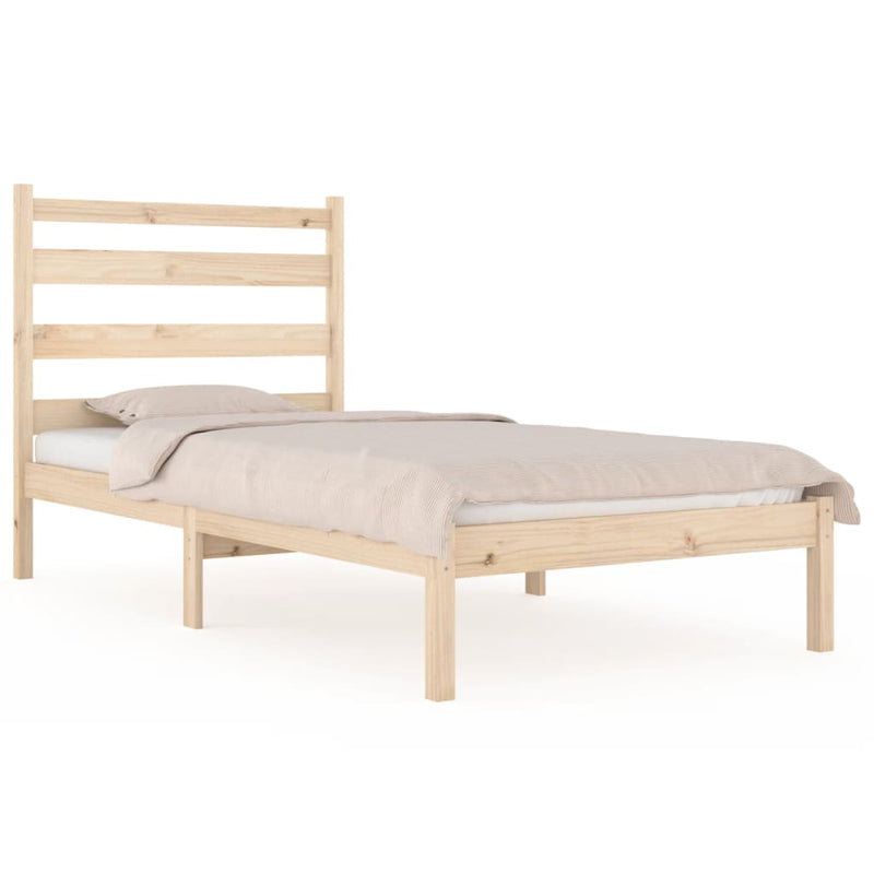 Bedframe massief grenenhout 90x190 cm Single