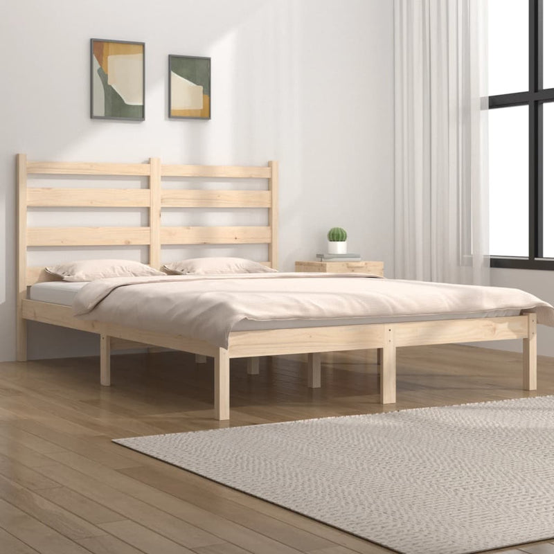 Bedframe massief grenenhout 120x190 cm Small Double