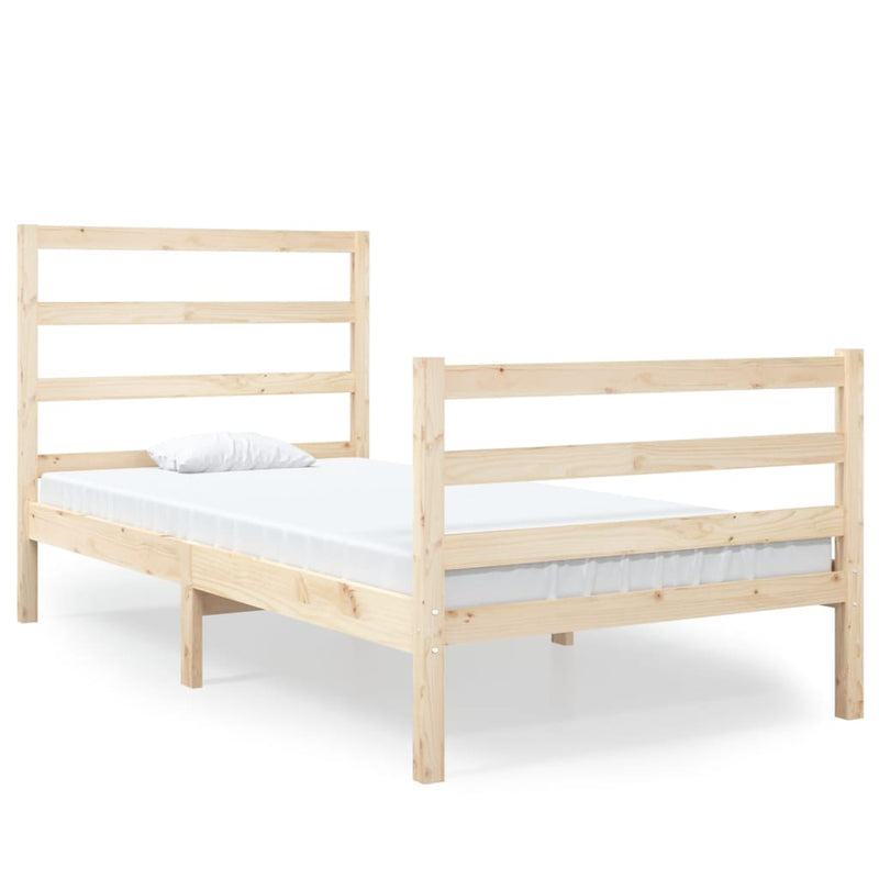 Bedframe massief grenenhout 90x190 cm Single