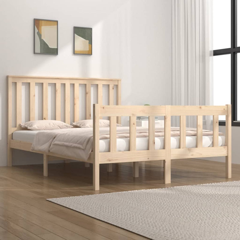 Bedframe massief grenenhout 120x190 cm Small Double