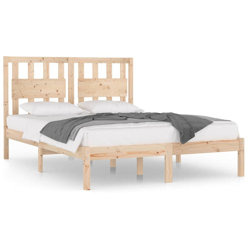 Bedframe massief grenenhout 135x190 cm Double