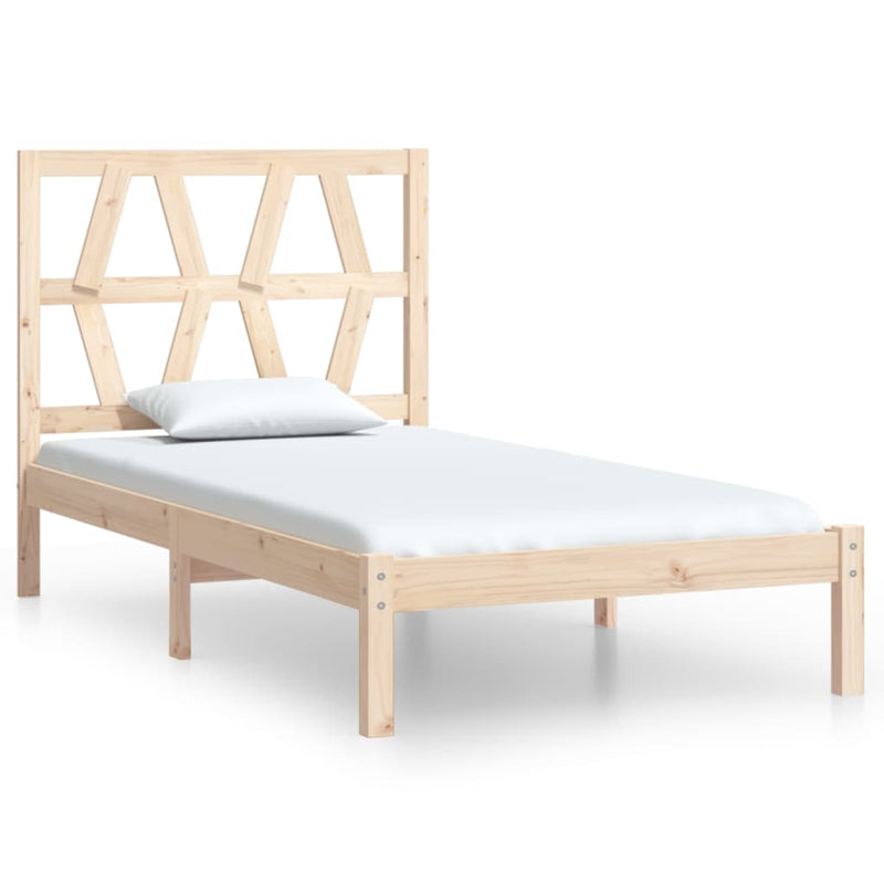 Bedframe massief grenenhout 90x190 cm Single
