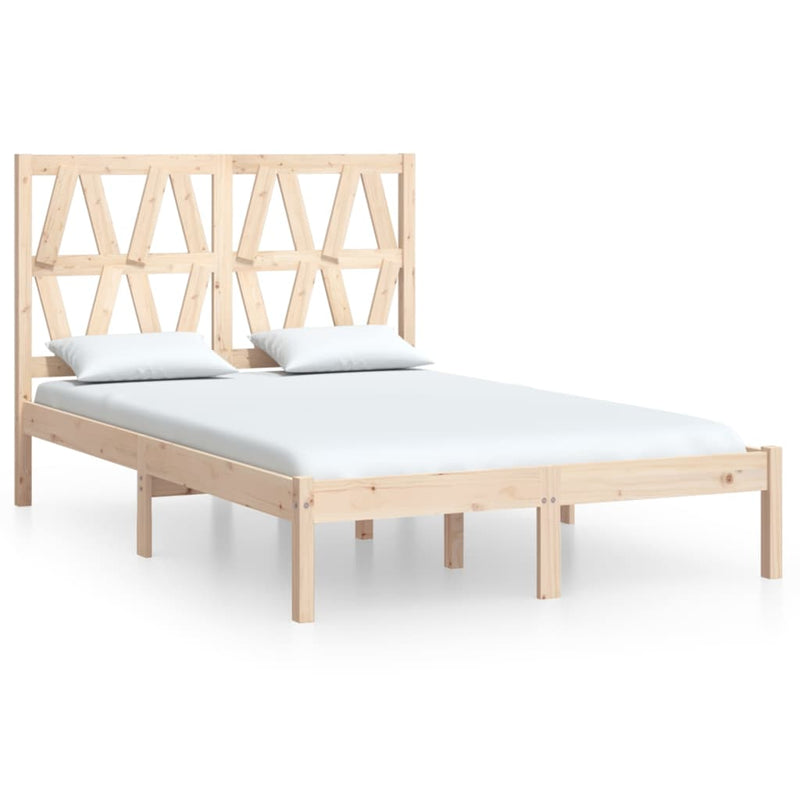 Bedframe massief grenenhout 135x190 cm Double