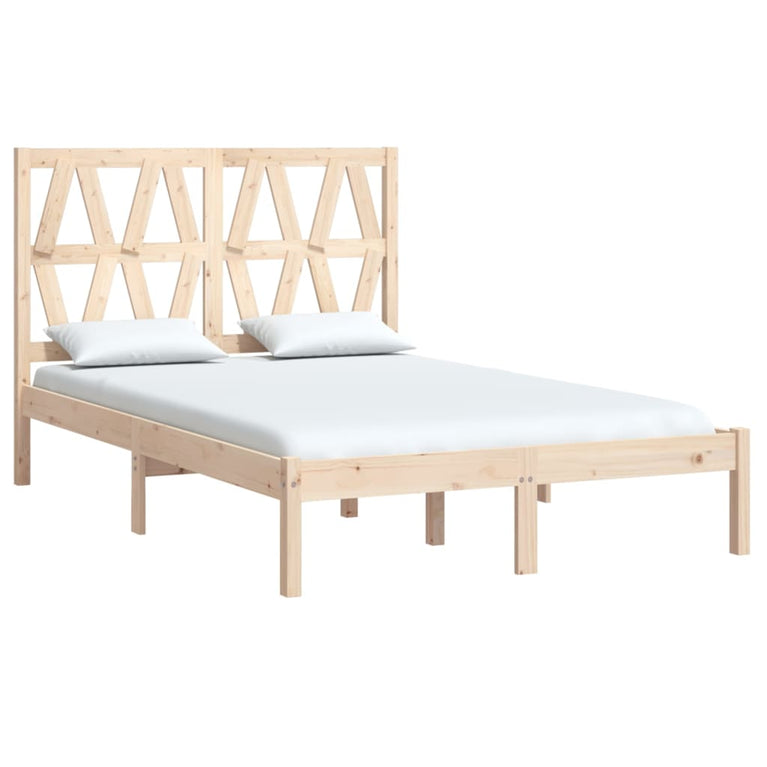 Bedframe massief grenenhout 135x190 cm Double