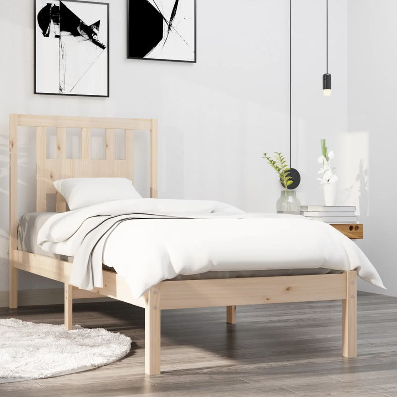 Bedframe massief hout 90x190 cm Single