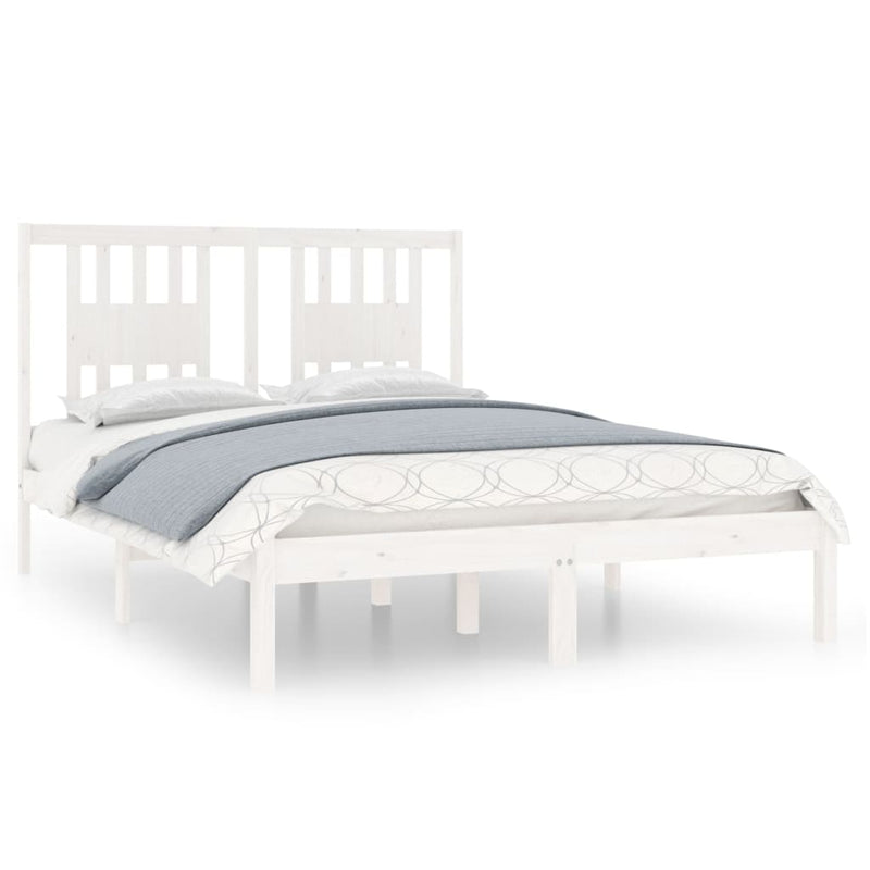Bedframe massief hout wit 120x190 cm 4FT Small Double