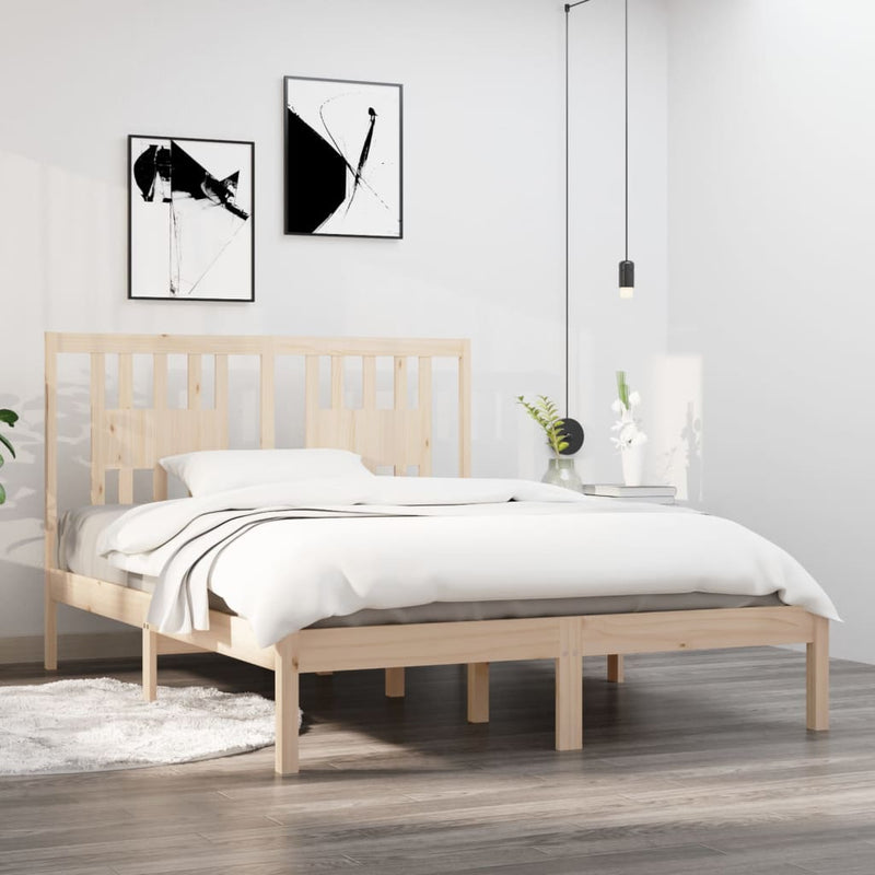 Bedframe massief grenenhout 140x190 cm