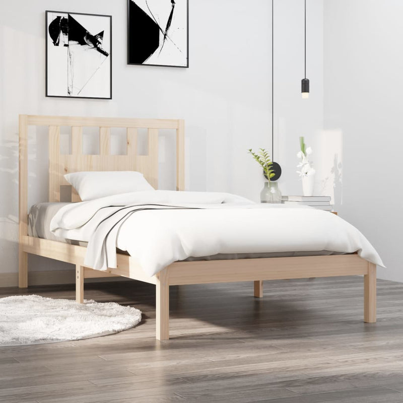 Bedframe massief grenenhout 90x200 cm