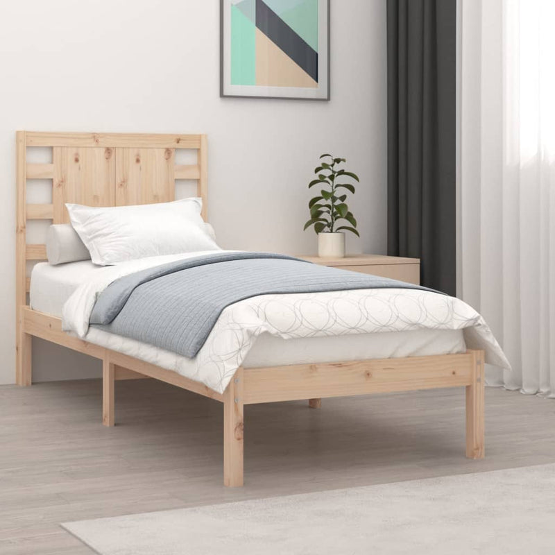 Bedframe massief hout 90x190 cm Single