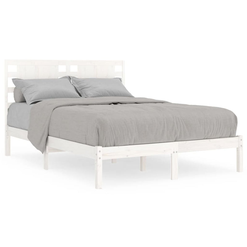 Bedframe massief hout wit 120x190 cm 4FT Small Double