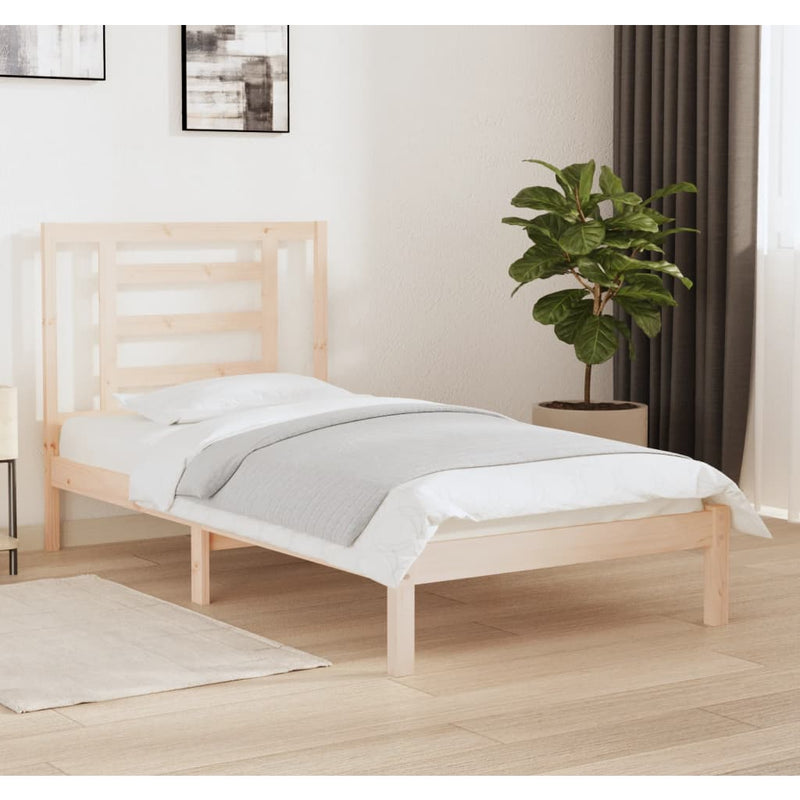 Bedframe massief grenenhout 90x190 cm Single