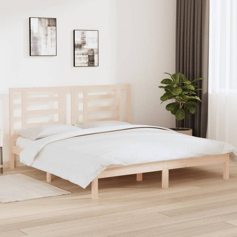 Bedframe massief hout 180x200 cm Super King Size