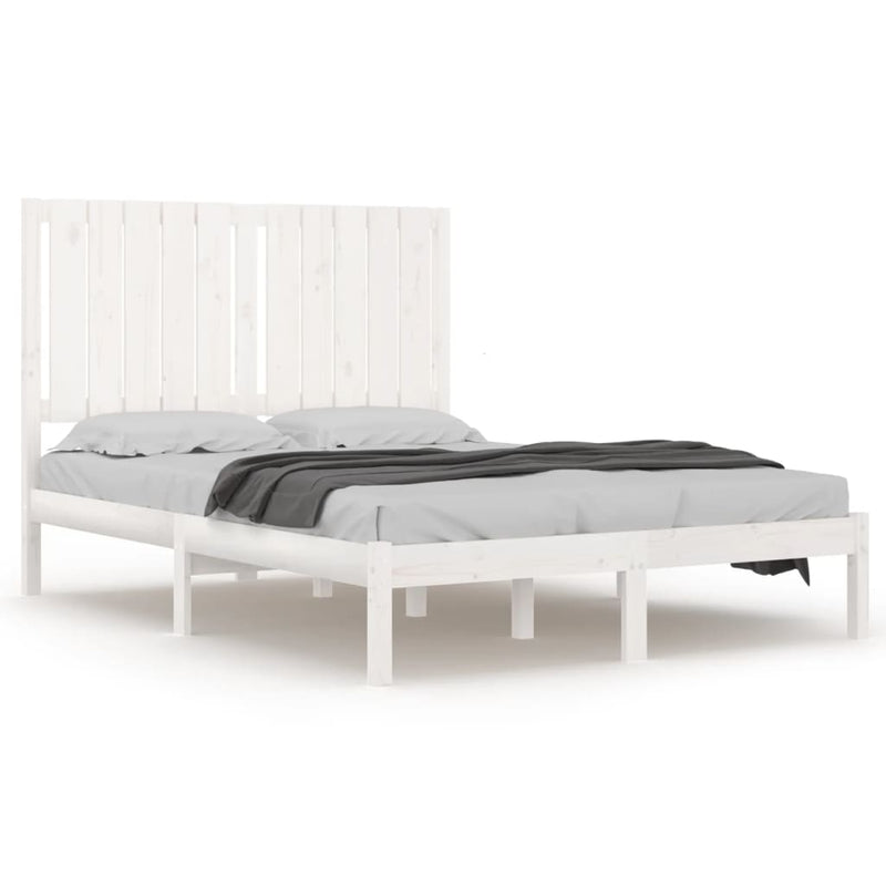 Bedframe massief hout wit 120x190 cm 4FT Small Double
