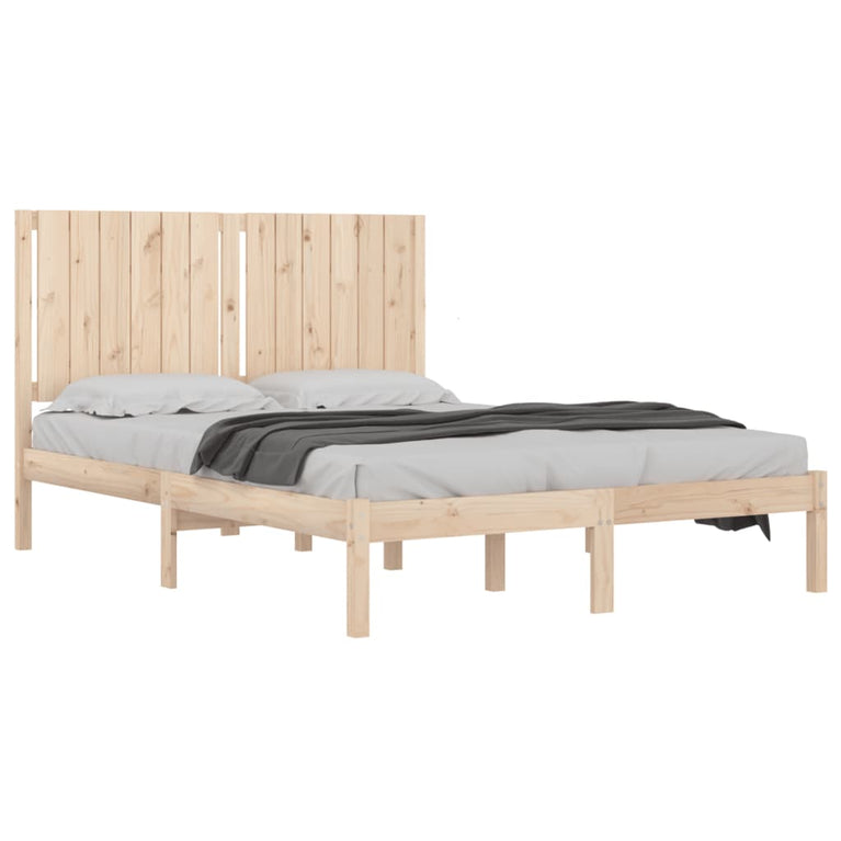 Bedframe massief grenenhout 135x190 cm Double