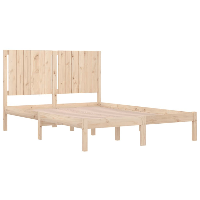 Bedframe massief grenenhout 135x190 cm Double