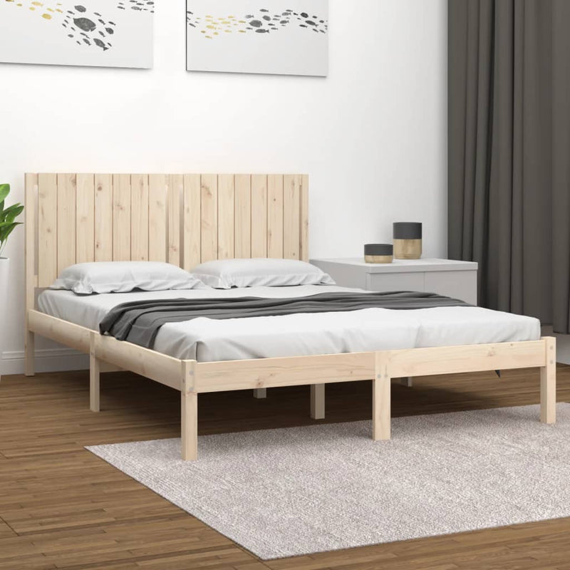 Bedframe massief hout 150x200 cm King Size