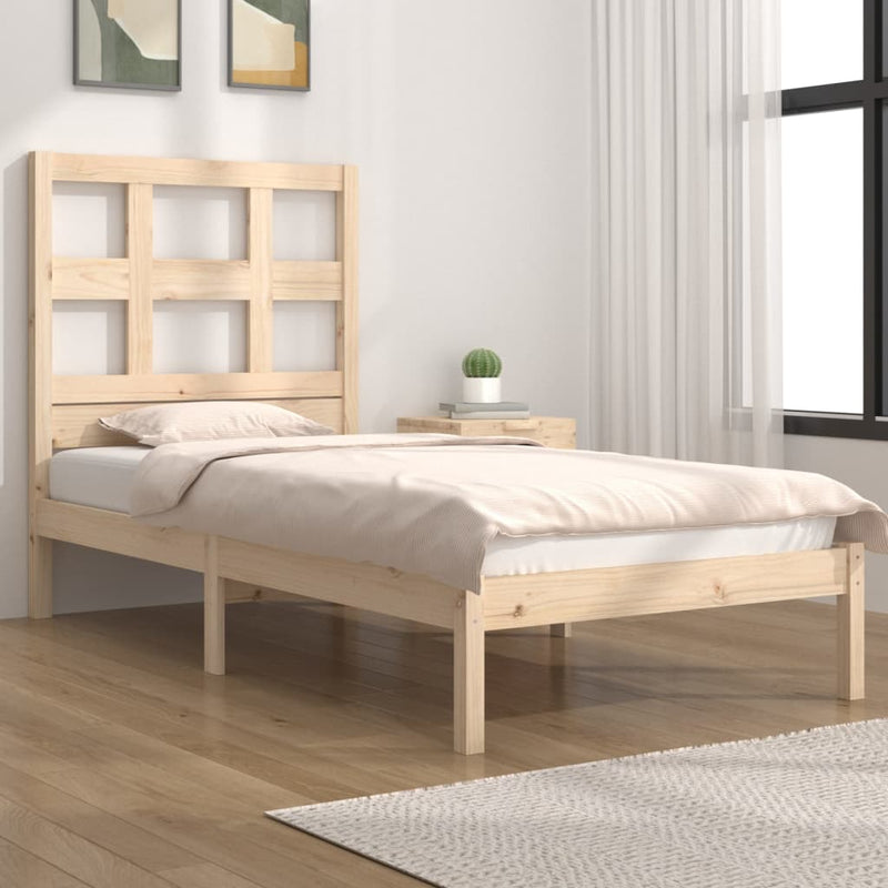 Bedframe massief grenenhout 90x190 cm Single