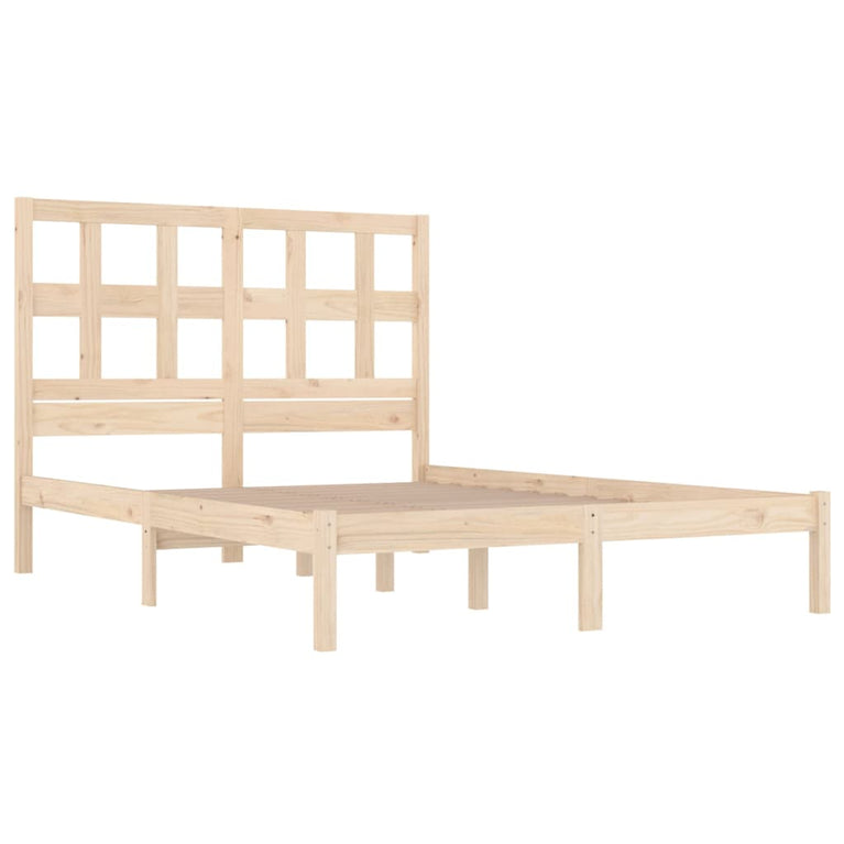 Bedframe massief grenenhout 135x190 cm Double