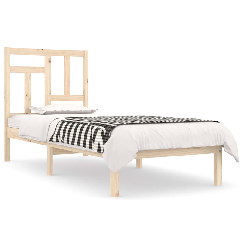 Bedframe massief grenenhout 90x190 cm Single
