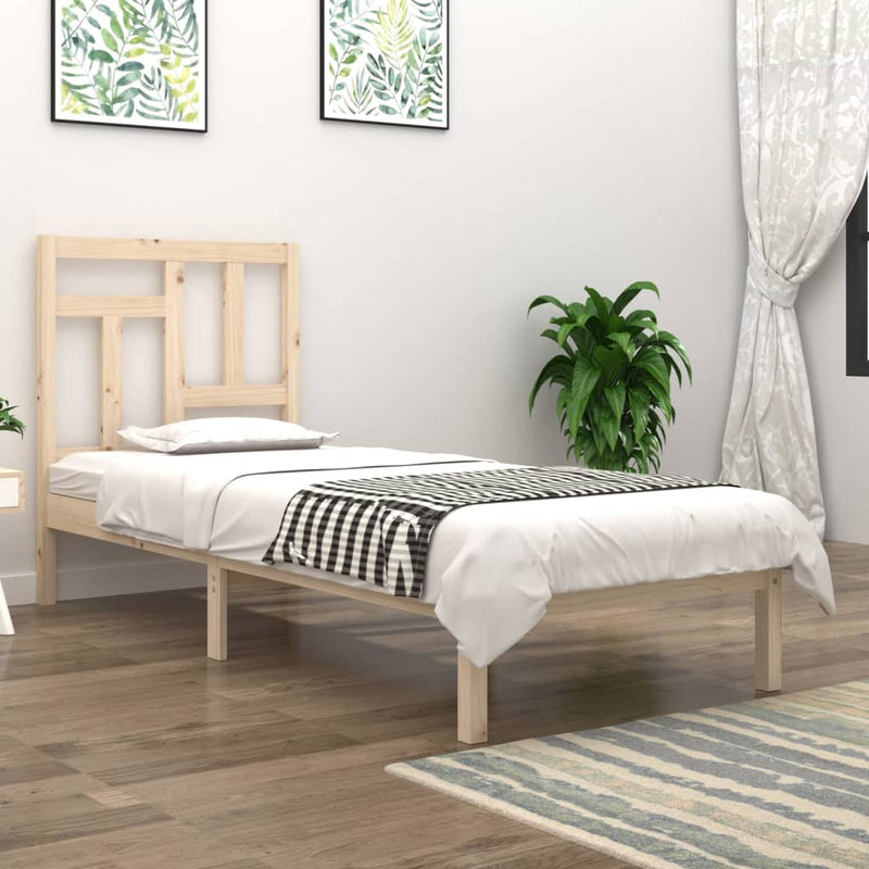 Bedframe massief grenenhout 90x190 cm Single
