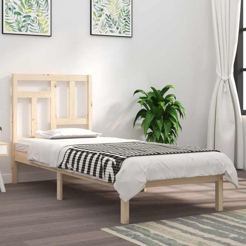 Bedframe massief grenenhout 90x200 cm
