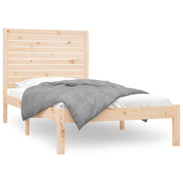 Bedframe massief hout 90x200 cm
