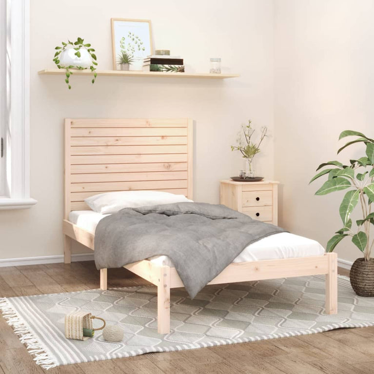 Bedframe massief hout 90x200 cm