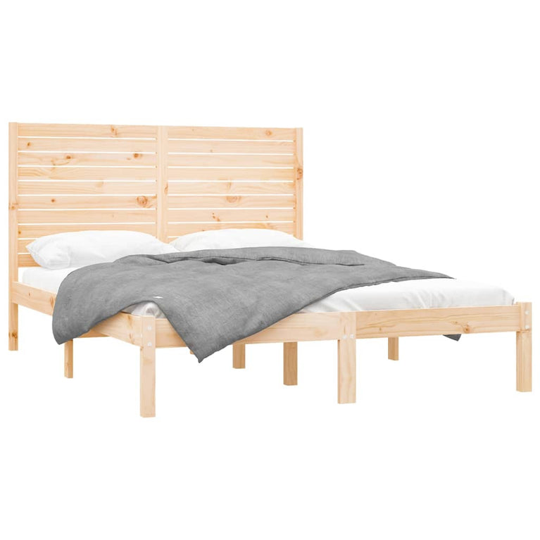 Bedframe massief hout 150x200 cm King Size
