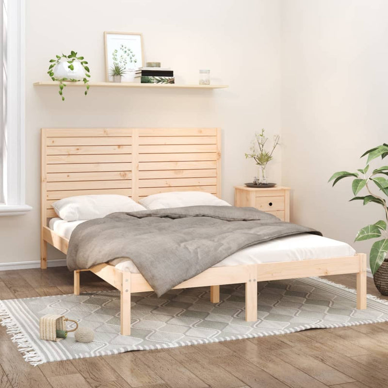 Bedframe massief hout 150x200 cm King Size