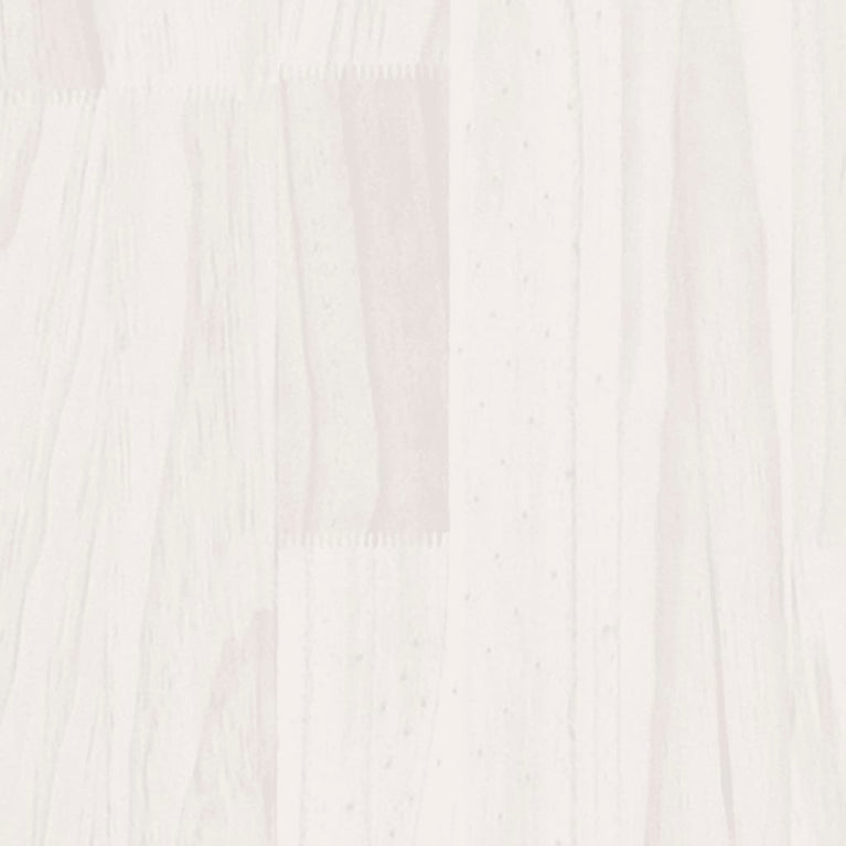 Bedframe massief hout wit 150x200 cm 5FT King Size