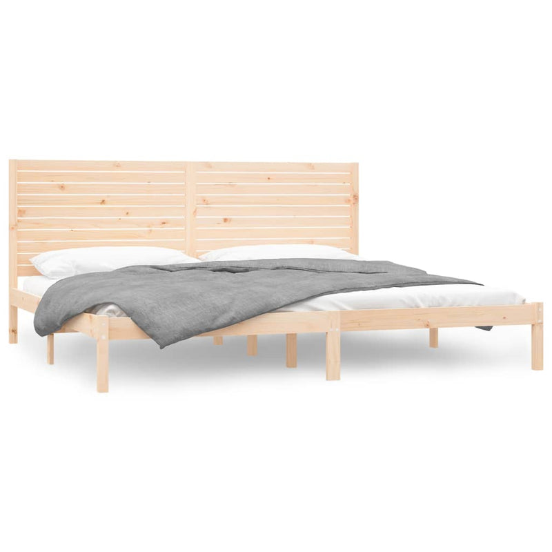 Bedframe massief hout 200x200 cm