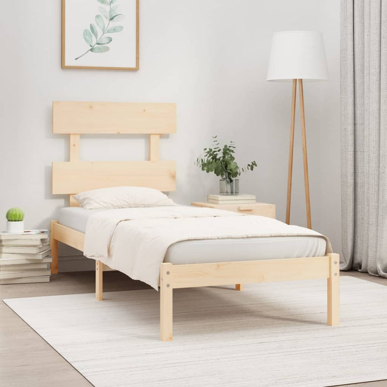 Bedframe massief hout 75x190 cm Small Single
