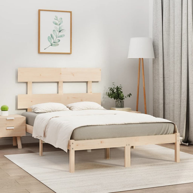 Bedframe massief hout 140x190 cm