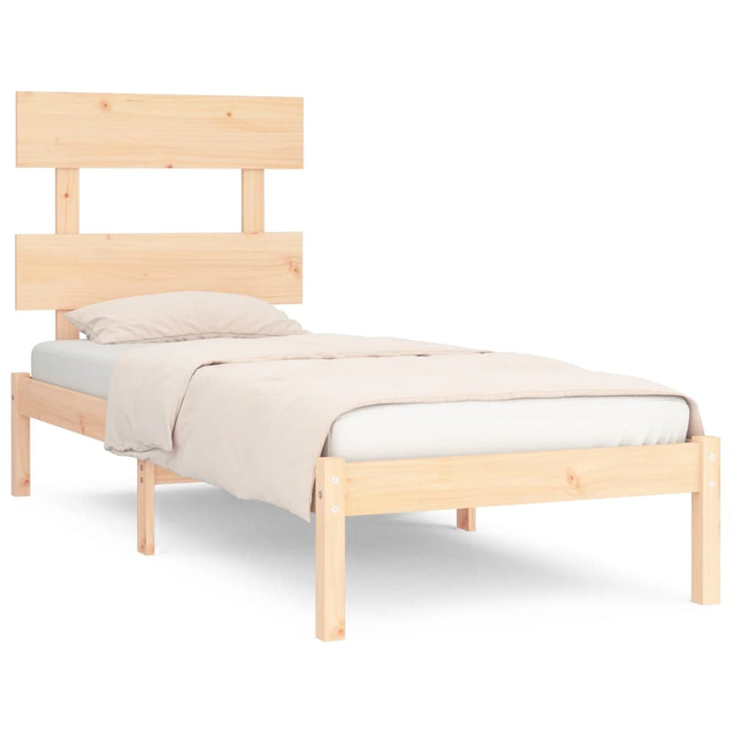 Bedframe massief hout 90x200 cm
