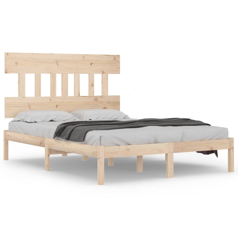 Bedframe massief hout 140x190 cm