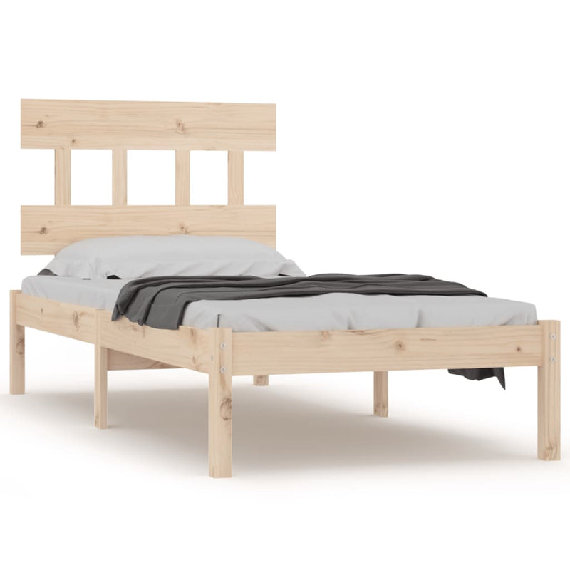 Bedframe massief hout 90x200 cm