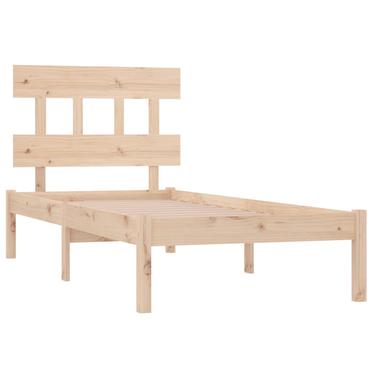 Bedframe massief hout 90x200 cm