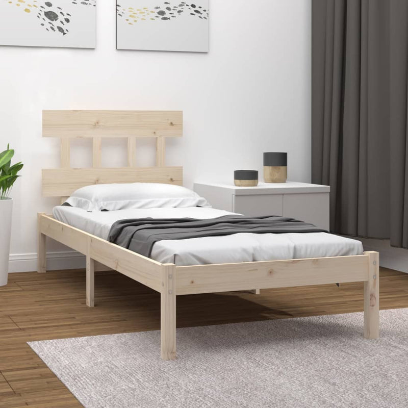 Bedframe massief hout 90x200 cm