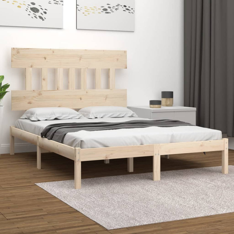 Bedframe massief hout 180x200 cm Super King Size