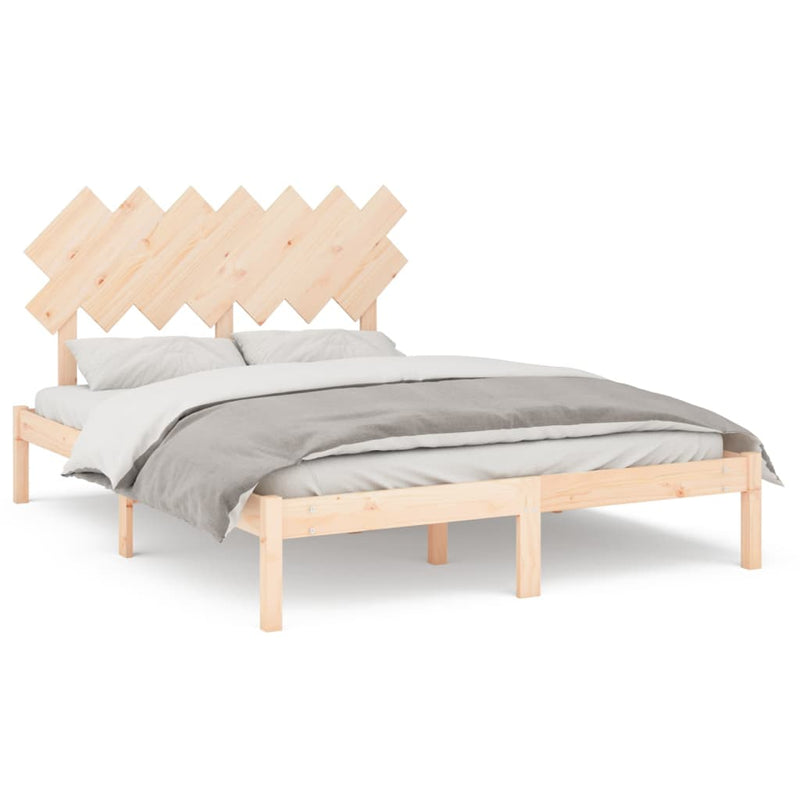 Bedframe massief hout 140x190 cm