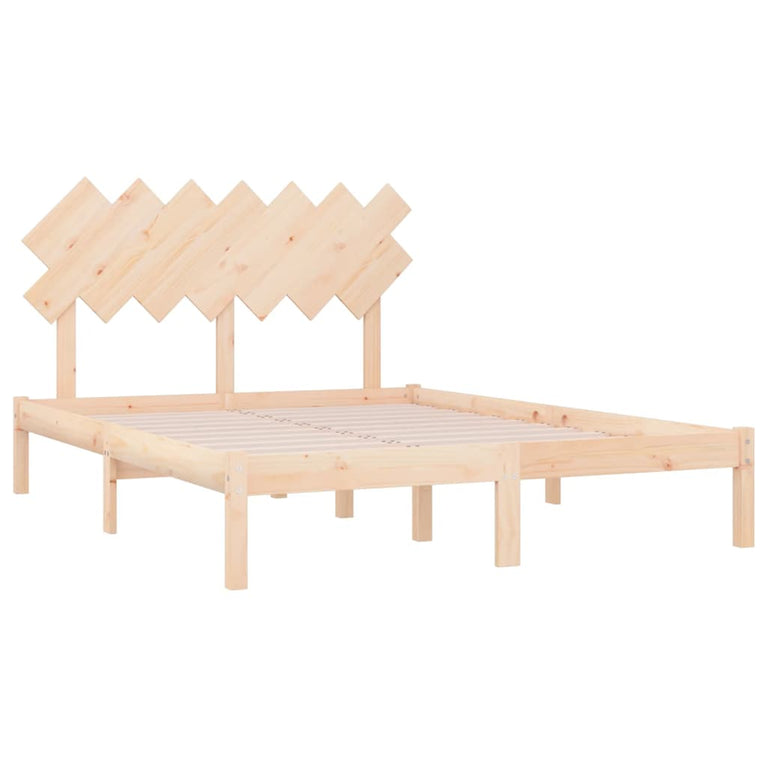 Bedframe massief hout 140x190 cm