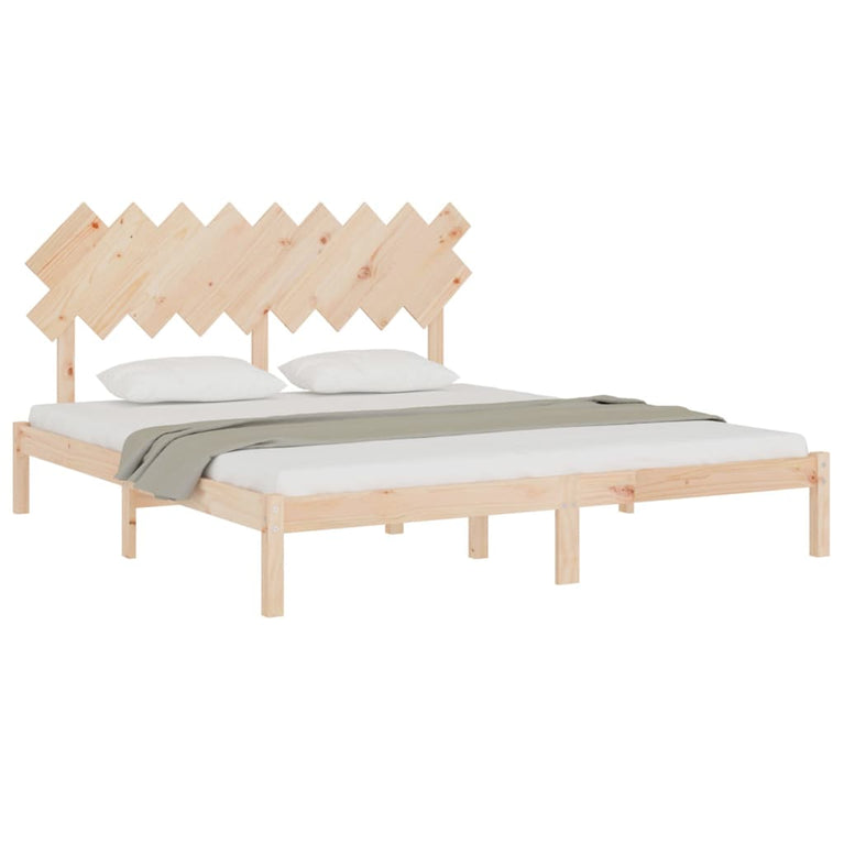 Bedframe massief hout 180x200 cm 6FT Super King