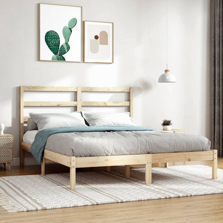 Bedframe massief grenenhout 140x190 cm