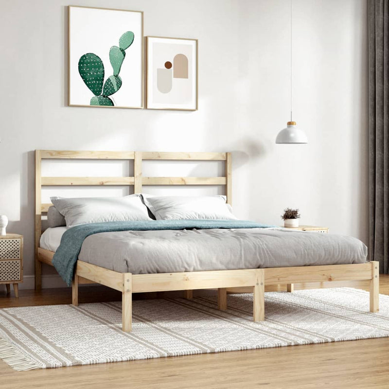 Bedframe massief grenenhout 140x190 cm