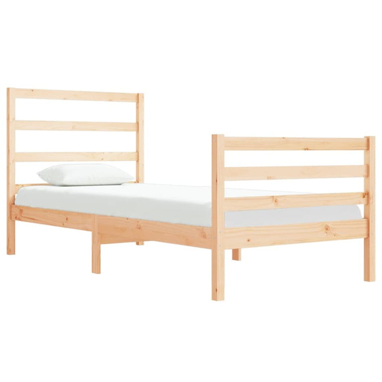 Bedframe massief grenenhout 90x190 cm Single