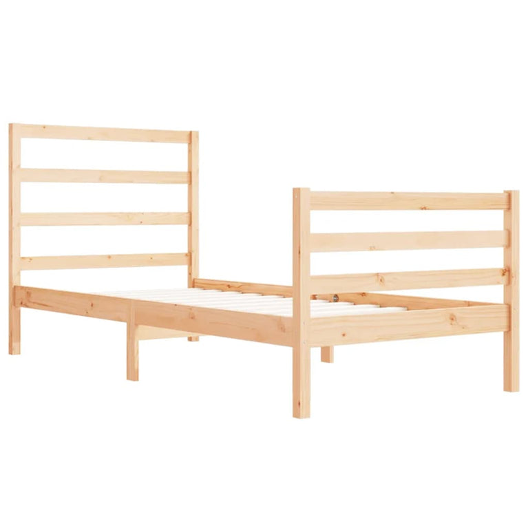 Bedframe massief grenenhout 90x190 cm Single