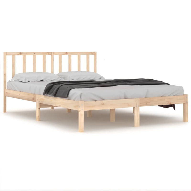 Bedframe massief grenenhout 135x190 cm Double