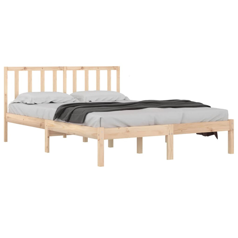 Bedframe massief grenenhout 135x190 cm Double