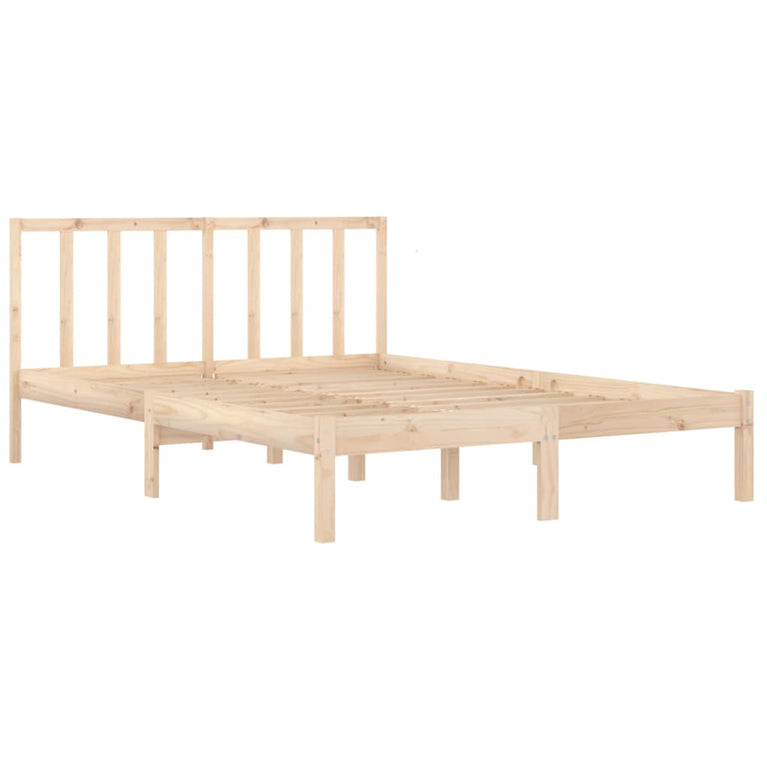 Bedframe massief grenenhout 135x190 cm Double